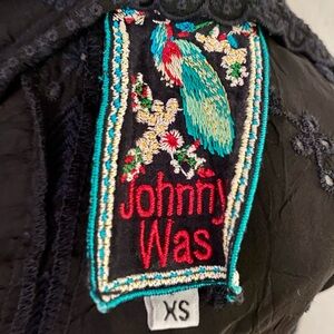 Johnny Was Black Lace Blouse